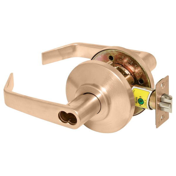 Best Grade 2 Storeroom Cylindrical Lock, 15 Lever, SFIC Less Core, Satin Bronze Finish, Non-handed 7KC37D15DS3612 - main